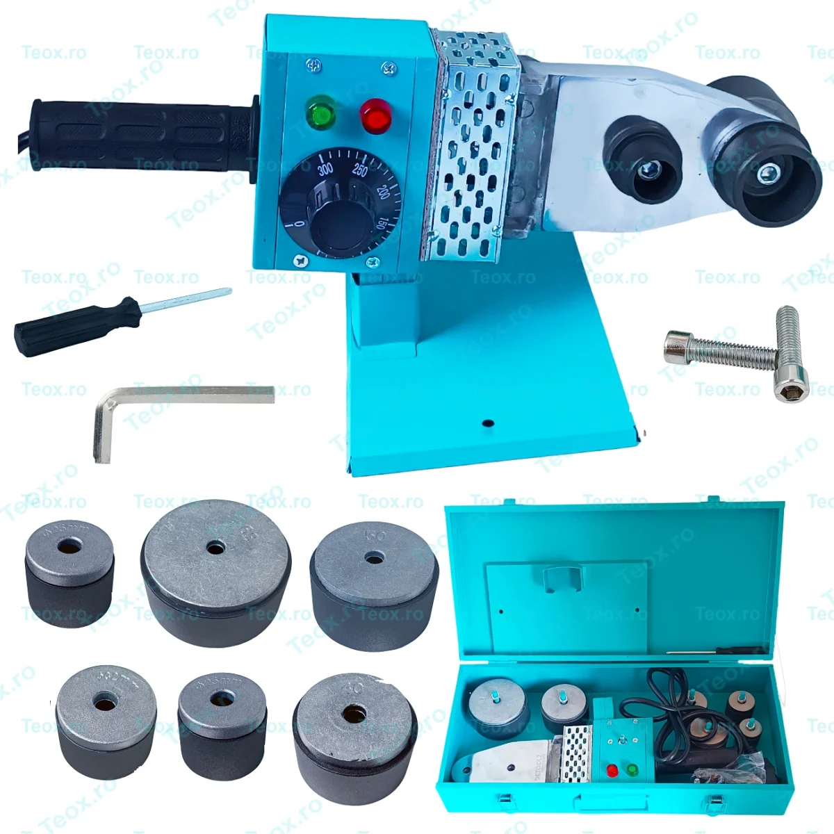 Aparat de Lipit tevi PPR Plita Sudat Tevi 600W 6 Bacuri CMP0702