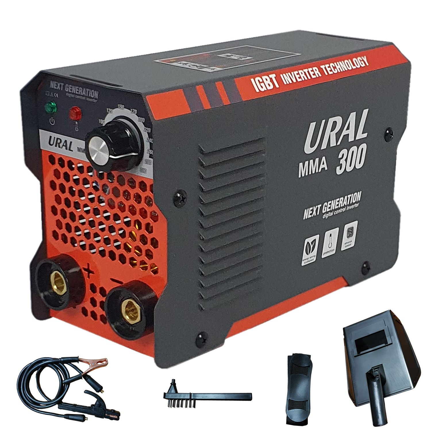Aparat de sudura tip invertor URAL MMA 300, Cablu 3m, Next Generation
