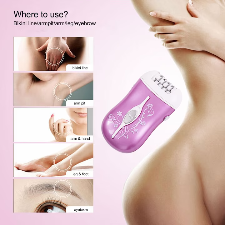 Aparat electric pentru epilat reincarcabil, epilator 2 in 1 SURKER RF501