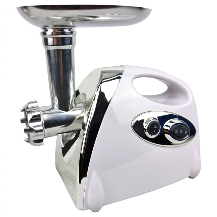 Masina de tocat carne 3 in 1 Mencoza, 3000W, accesoriu suc de rosii, carnati, chitfele, 3 site, functia revers, motor cupru