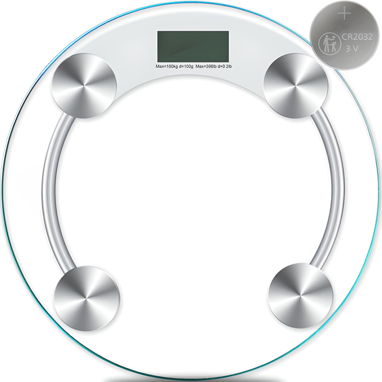 Cantar de baie electronic din sticla 180 kg LCD