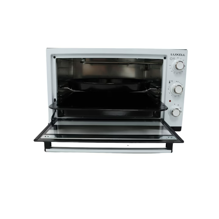Cuptor electric Luxell KF-3125, alb, termostat, capacitate 36 litri