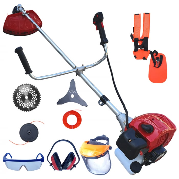 Motocoasa pe benzina PRO CRAF-TEC 9500, 9.5CP, 8 Accesorii, Easy Start