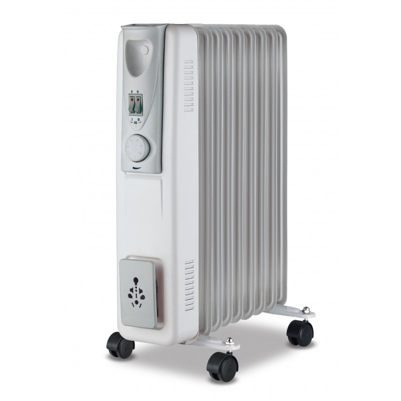 Calorifer electric cu ulei, 9 elementi, cu termostat, 3 trepte de putere, max 2000 W, Victronic VC9