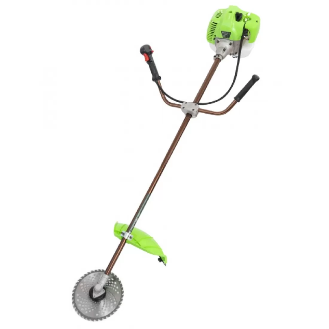 Motocoasa benzina EDON® EXTRA POWER ULTRA PRO X9500, 7 kW, 9.5 CP, 3 Accesorii Tambur Fir, Disc Metal 3 Lame, Banda Sustinerre Tip Centura, 2 Timpi, Verde
