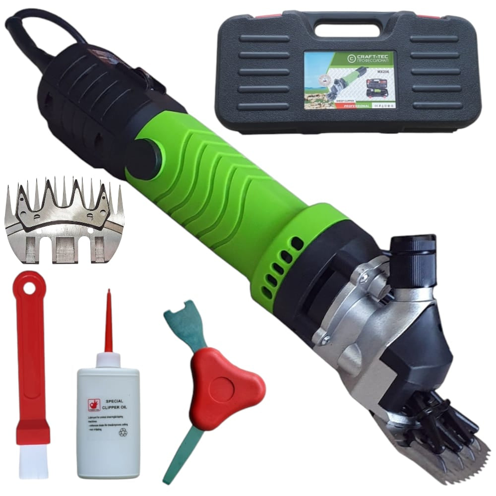 OFERTA: Masina de tuns oi plus CUTITE REZERVA CADOU cu accesorii, capre, caini Craft tec 1000 W, 2800 Rpm, MX206